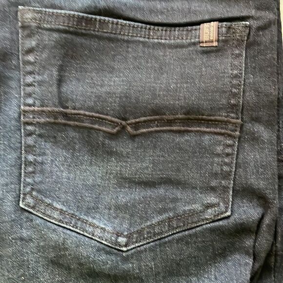 Buffalo David Bitton jeans 34/32 straight stretchy ykk zipper dark blue … - Picture 6 of 12